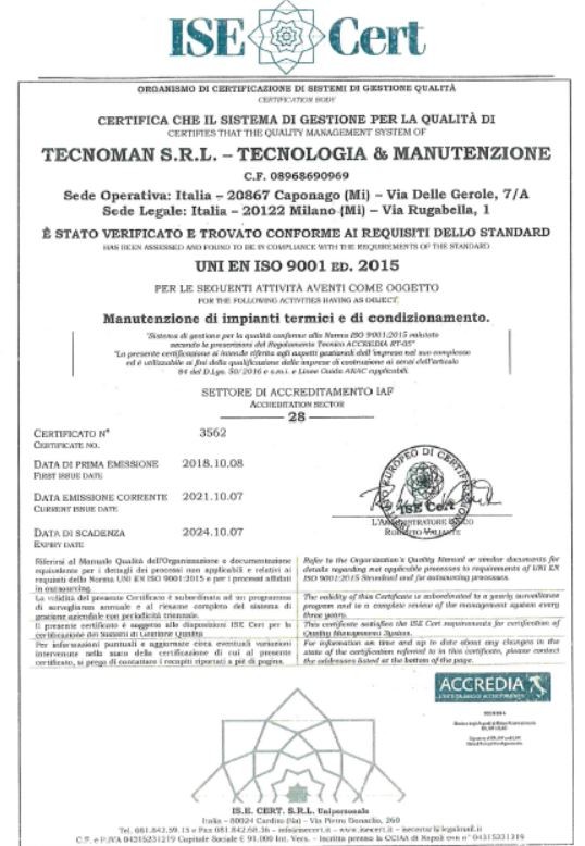 certificazione iso